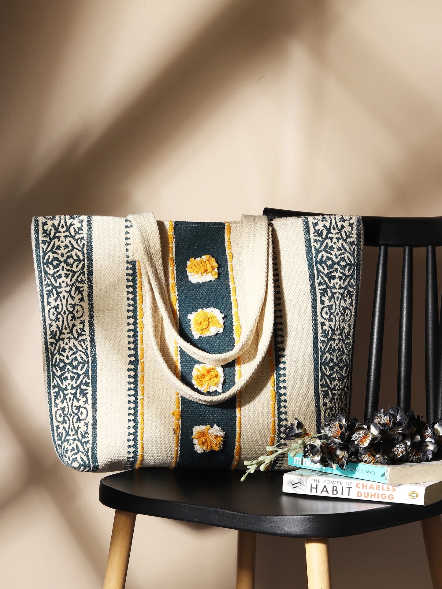 Aura - Block Printed Tote