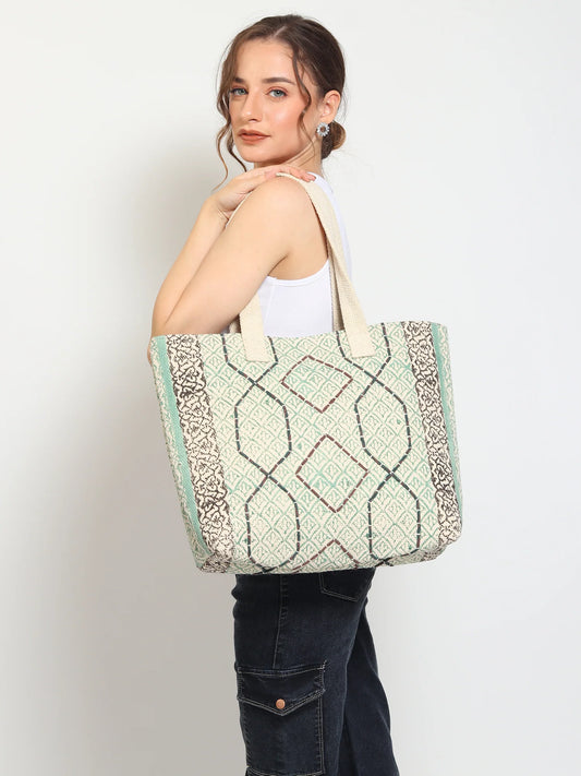 Fiora - Block Printed Tote