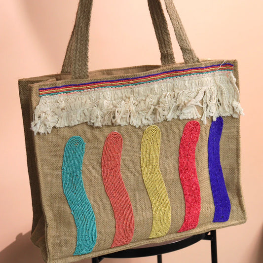 Rainbow Bohemian Tote