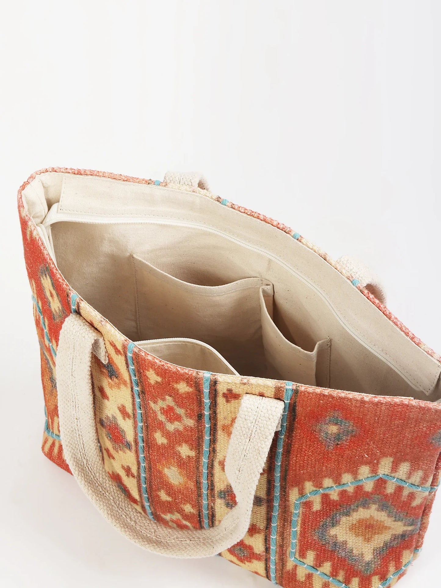Evelyn - Block Printed Tote