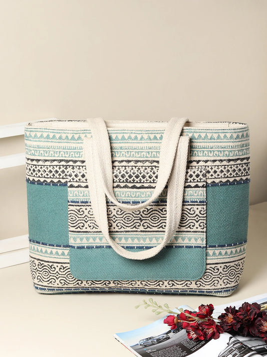 Serene - Block Printed Tote