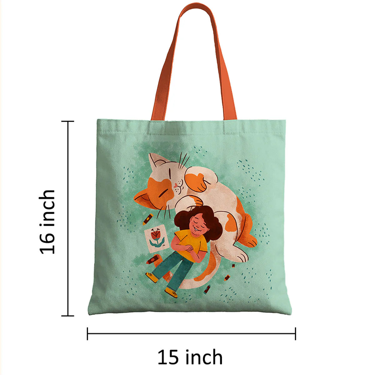 Happy kitty Canvas Tote