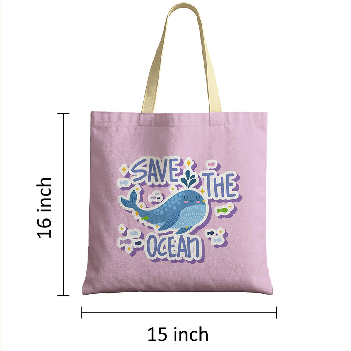 Save The Ocean Whale Ocean Theme Tote