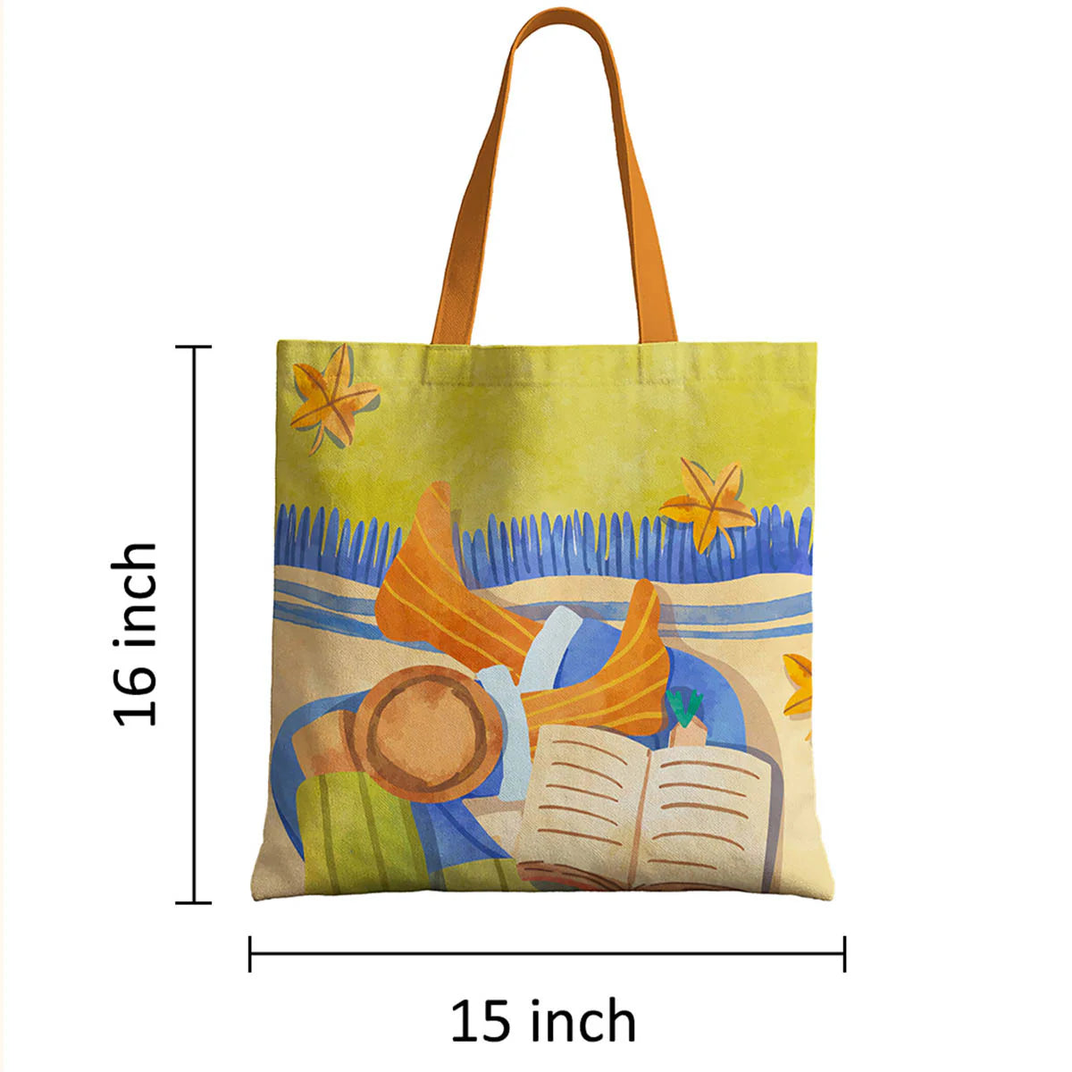 Relaxed Art Canvas Tote