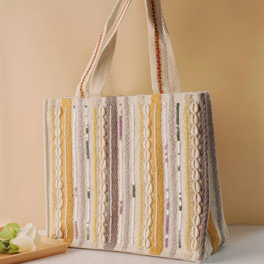 Golden Seashell Tote