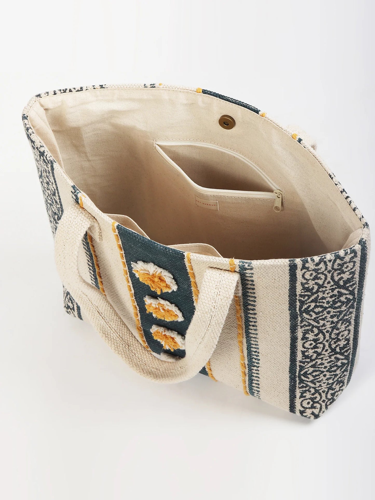 Aura - Block Printed Tote