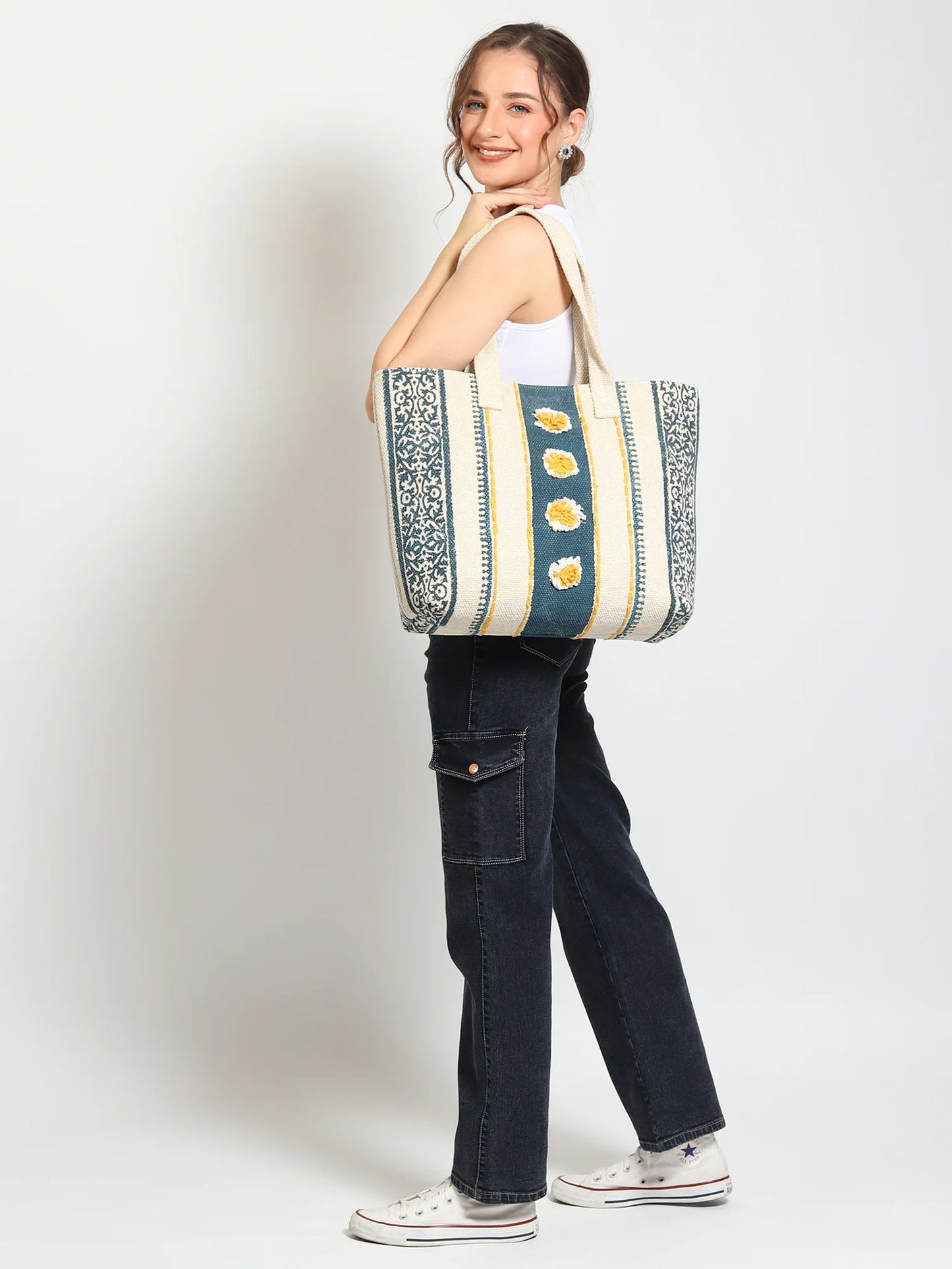 Aura - Block Printed Tote