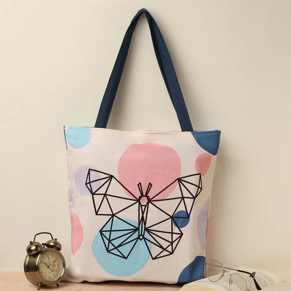 Butterfly Cotton Canvas Tote