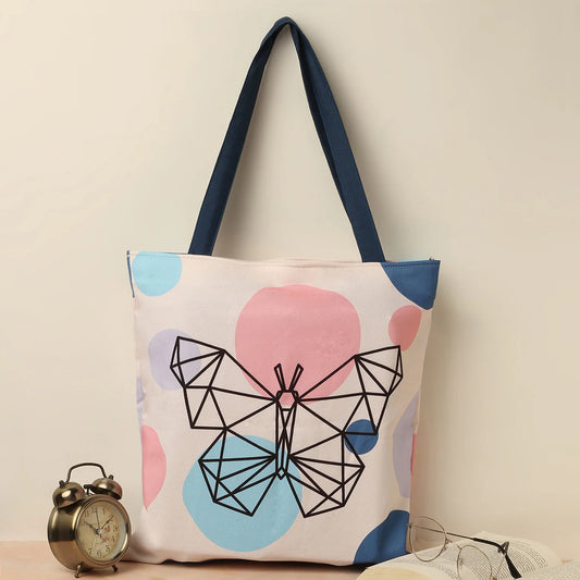 Butterfly Cotton Canvas Tote