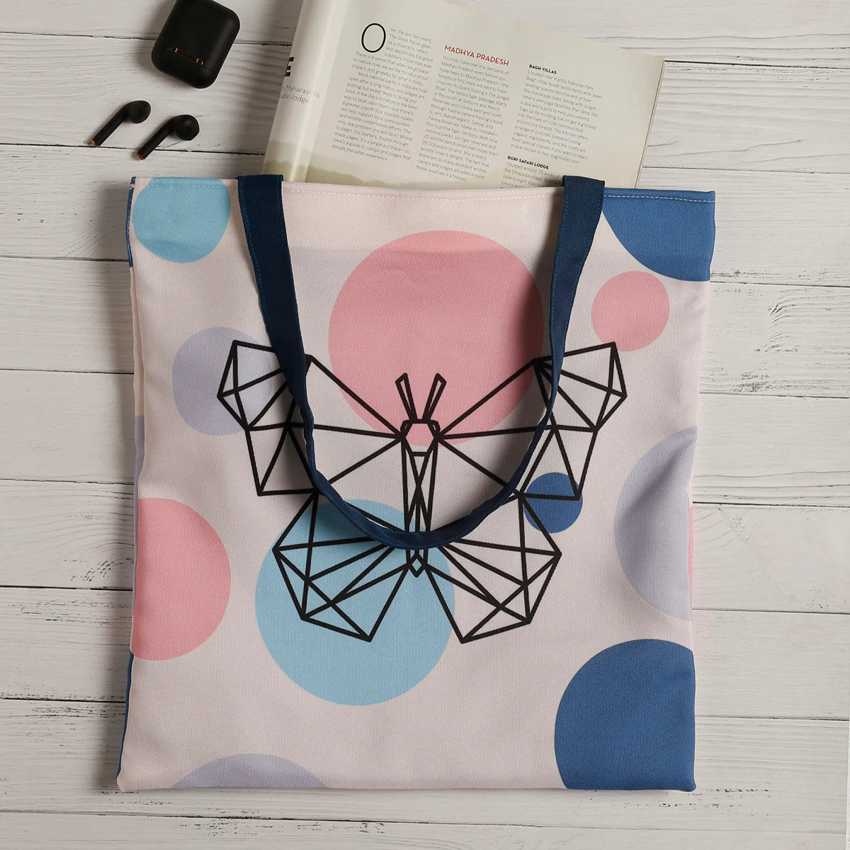 Butterfly Cotton Canvas Tote