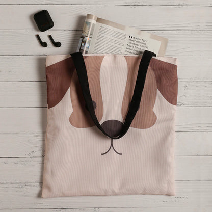 Cute Dog Cotton Canvas Tote