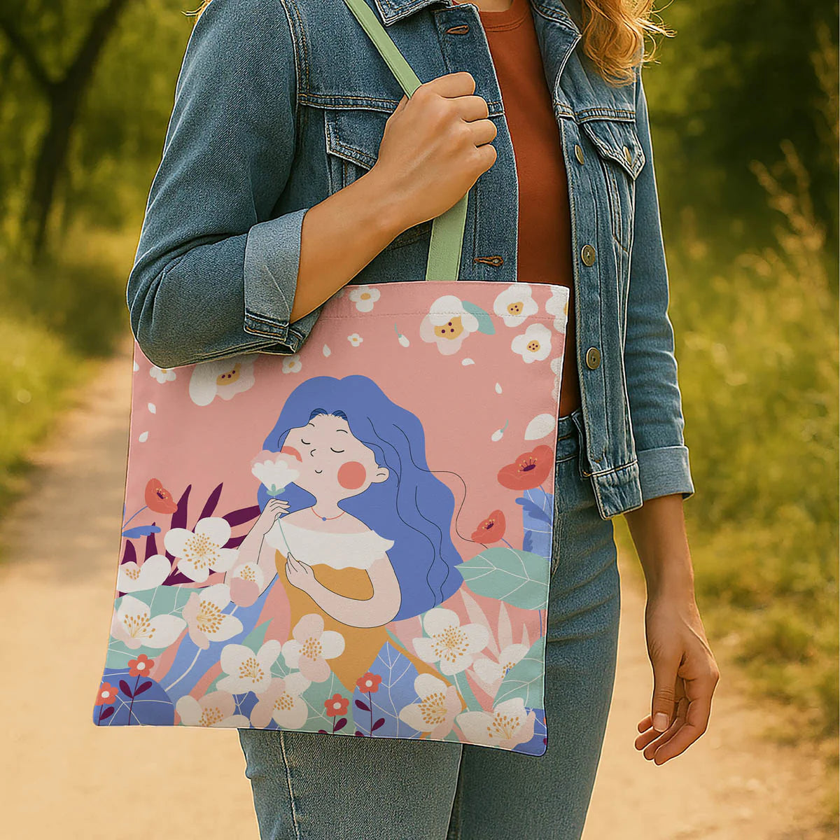 Fairy Garden Canvas Tote