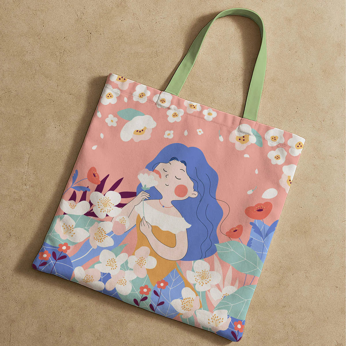 Fairy Garden Canvas Tote