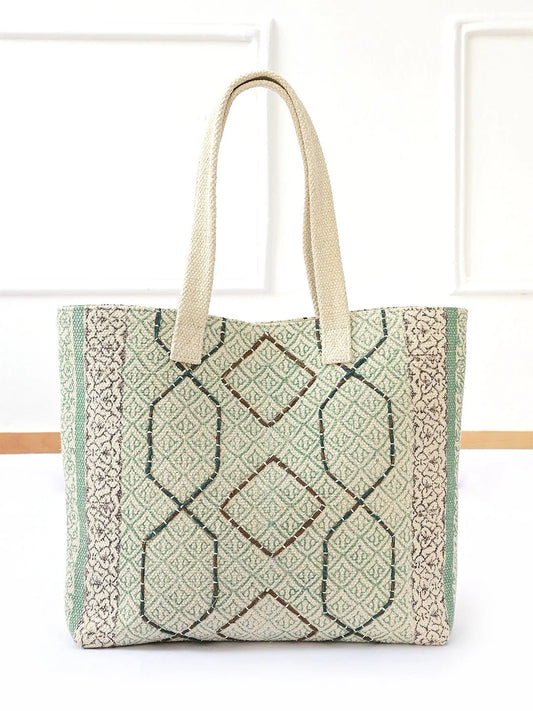 Fiora - Block Printed Tote