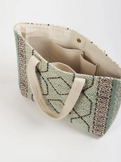 Fiora - Block Printed Tote