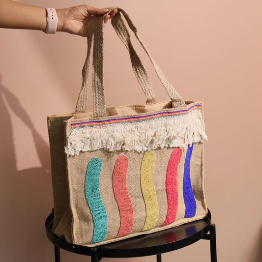 Rainbow Bohemian Tote