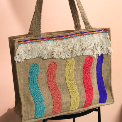 Rainbow Bohemian Tote