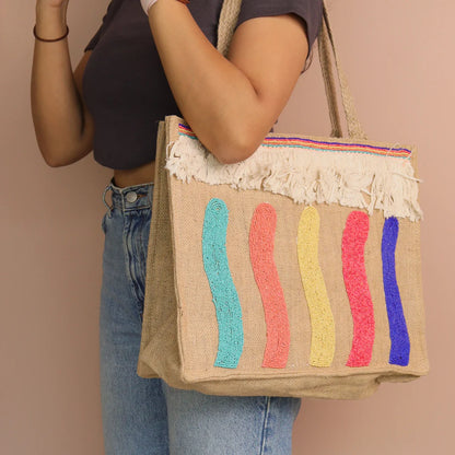 Rainbow Bohemian Tote