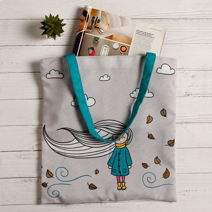 Little Girl Canvas Tote