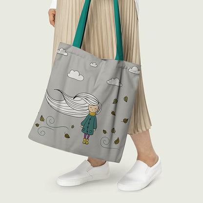 Little Girl Canvas Tote
