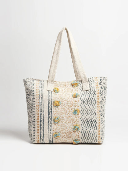 Nara - Block Printed Tote