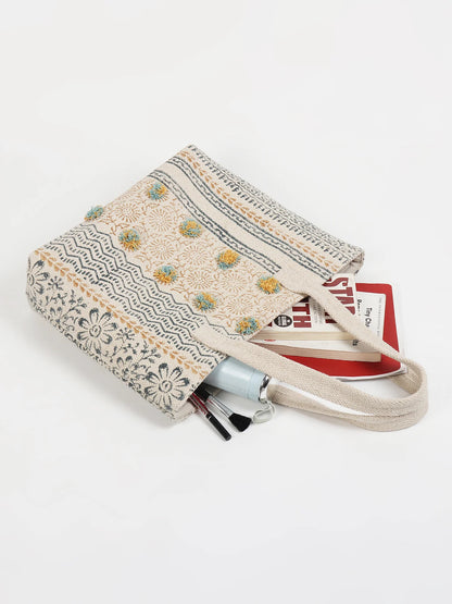 Nara - Block Printed Tote