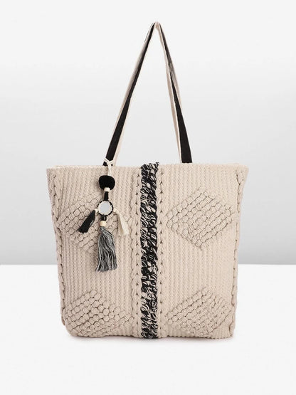 Knitted scarf Tote