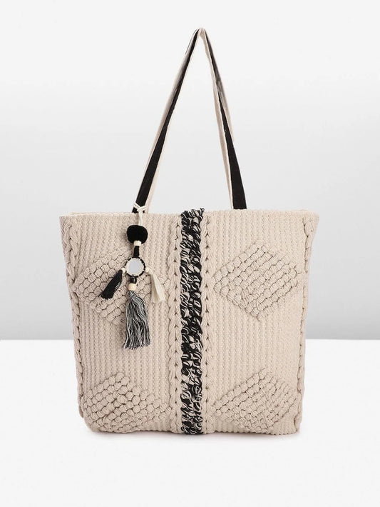Knitted scarf Tote