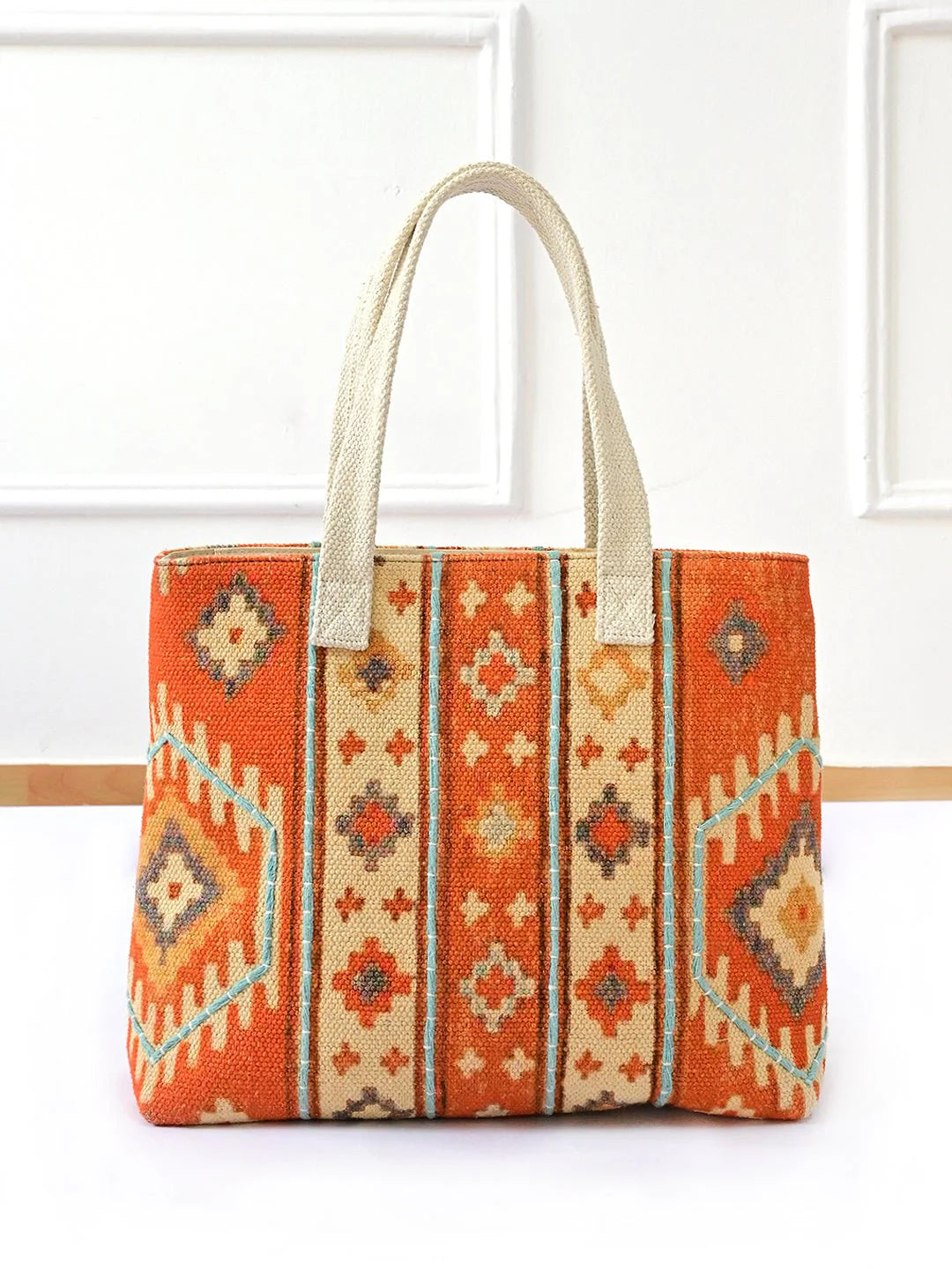 Evelyn - Block Printed Tote