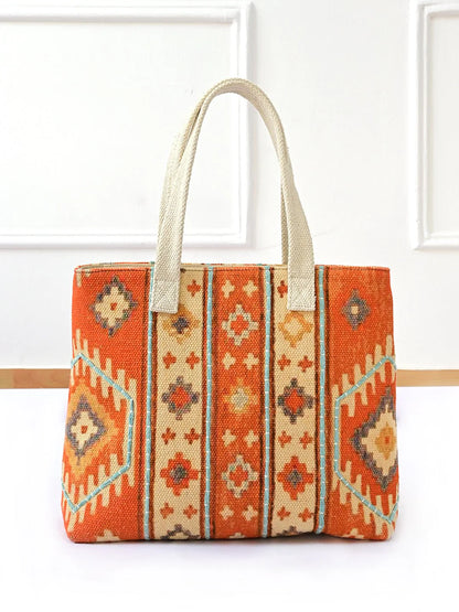 Evelyn - Block Printed Tote