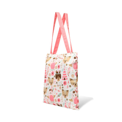 Tribal Animals Cotton Canvas Tote