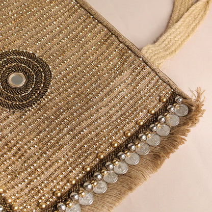 Bonita Natural Jute Coin Tote