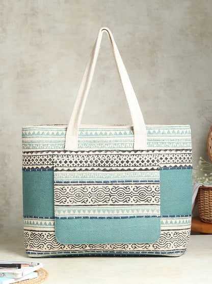 Serene - Block Printed Tote