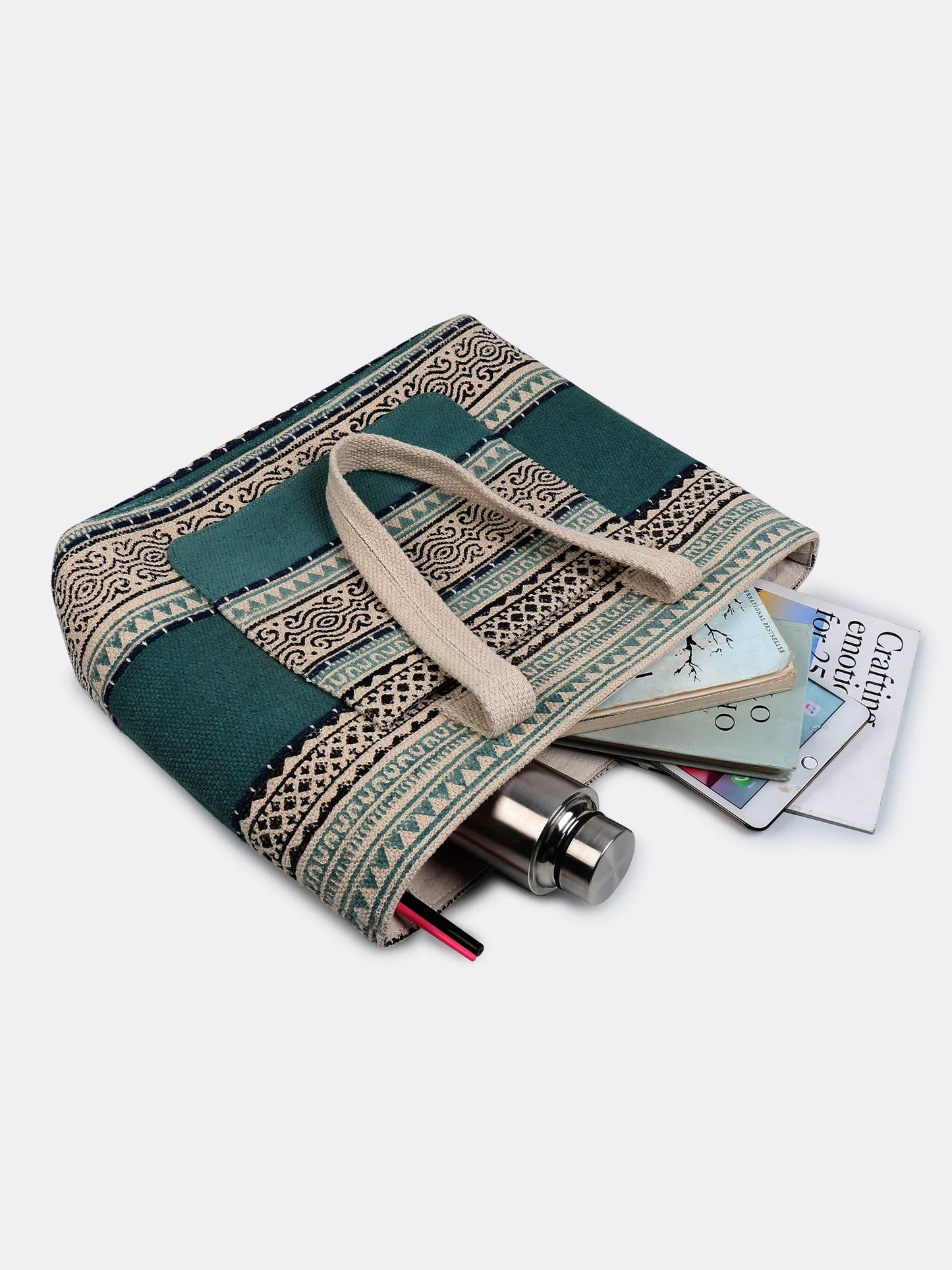 Serene - Block Printed Tote