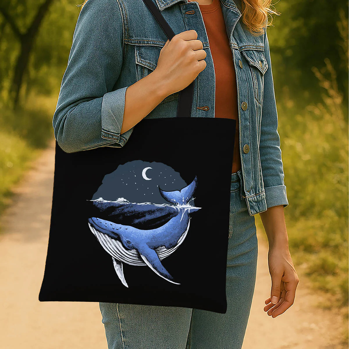 Blue Whale Ocean Theme Tote