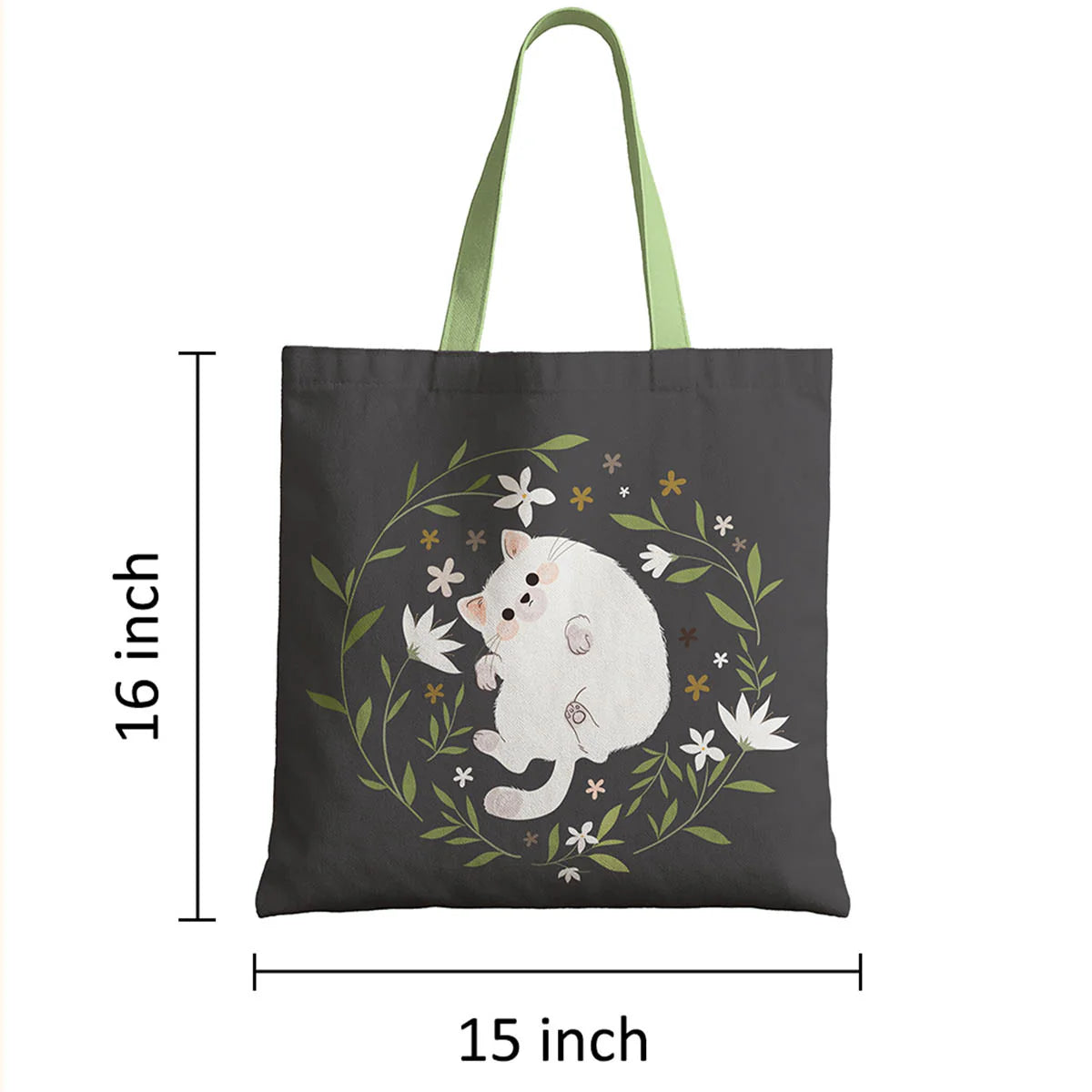 Cute Cat Canvas Tote