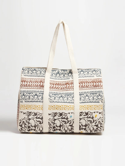 Faye - Block Printed Tote