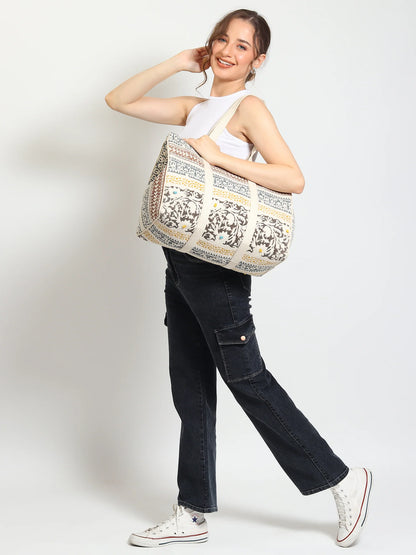 Faye - Block Printed Tote