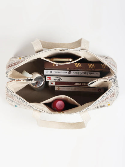 Faye - Block Printed Tote