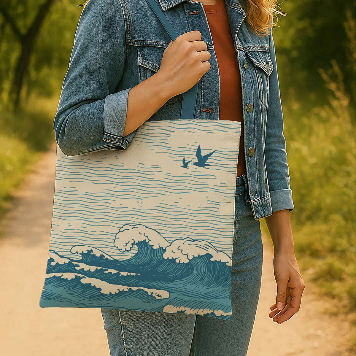 Ocean Waves Tote
