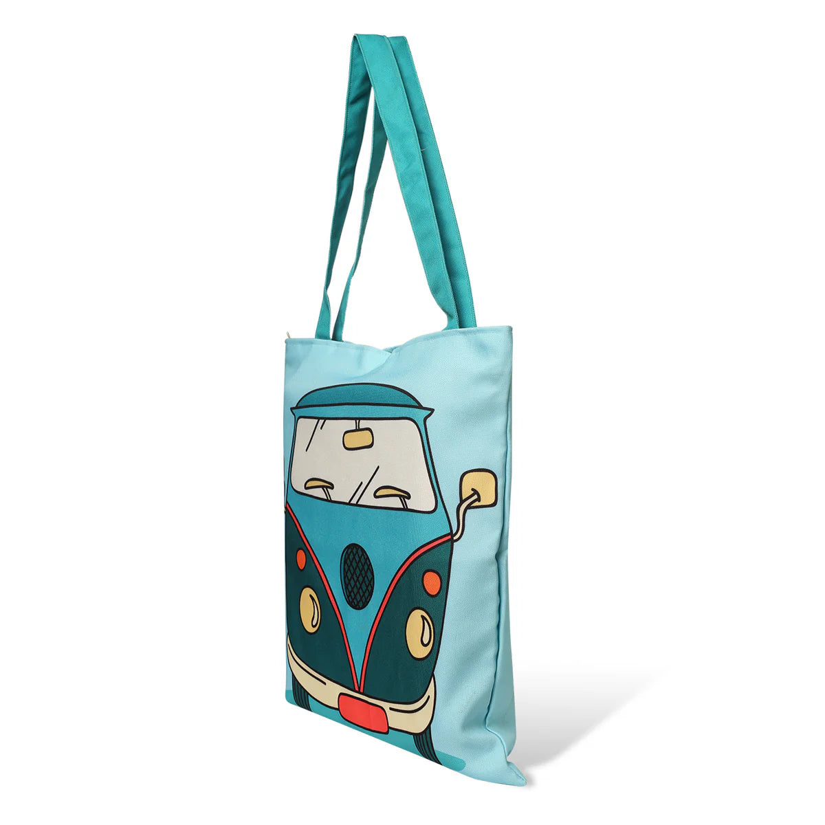 Cartoon Van Cotton Canvas Tote