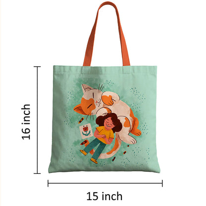 Happy kitty Canvas Tote