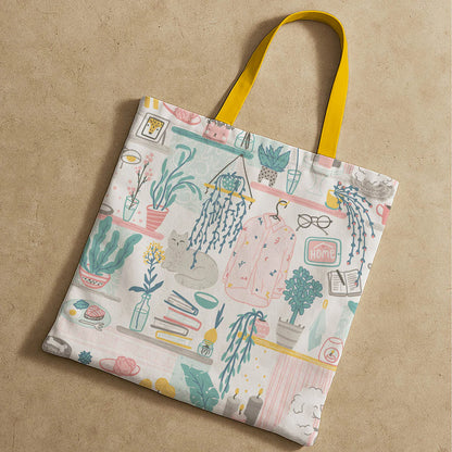 Mood Board Art Canvas Tote