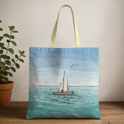 Sail Boat Ocean Theme Tote