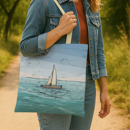 Sail Boat Ocean Theme Tote