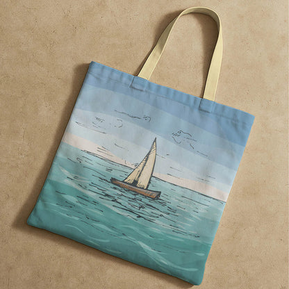 Sail Boat Ocean Theme Tote
