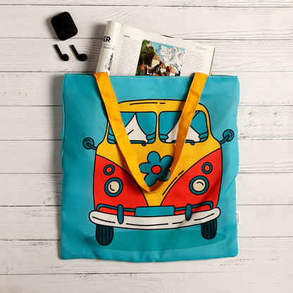 Vintage Van Cotton Canvas Tote