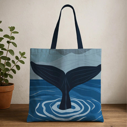 Cute Whale Ocean Theme Tote