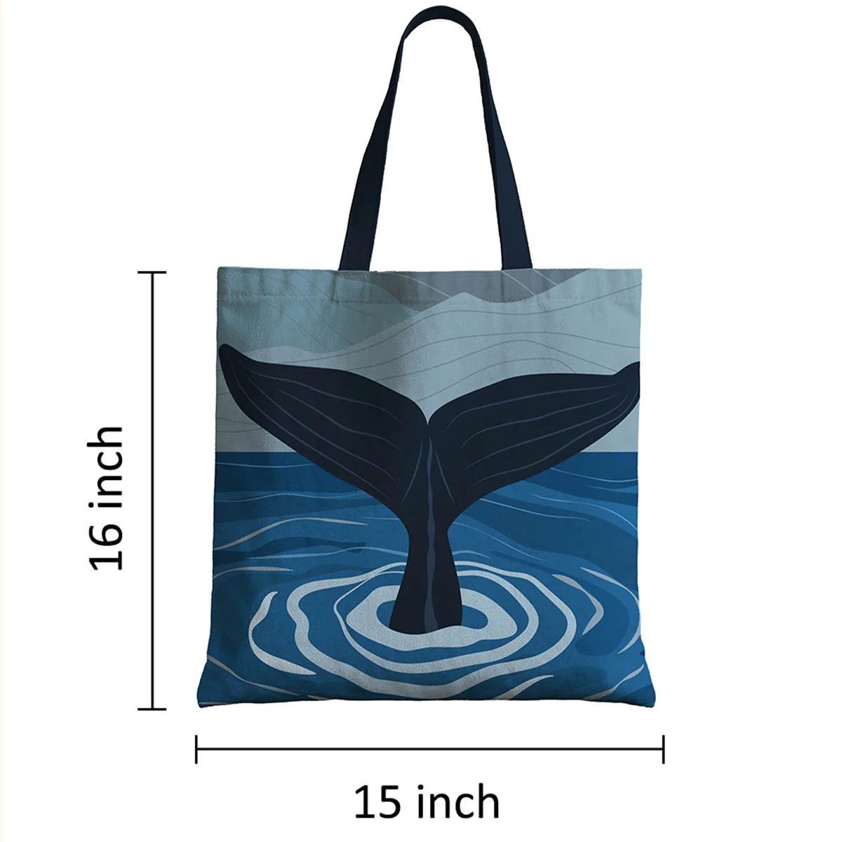 Cute Whale Ocean Theme Tote