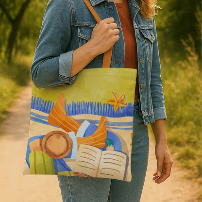 Relaxed Art Canvas Tote